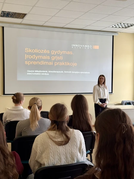 Skoliozės edukacija mokykloms INNOVAMED Skoliozės edukacija mokykloms INNOVAMED